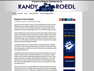 randyroedl.com screenshot