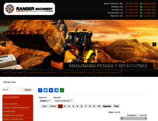 rangermachinery.com.mx screenshot