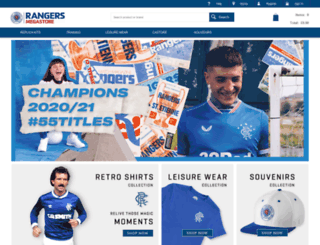 rangersmegastore.com screenshot