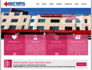 ranjithospital.in screenshot