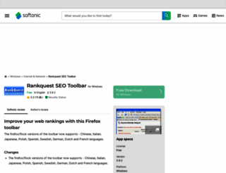 rankquest-seo-toolbar.en.softonic.com screenshot