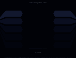 rankthatgame.com screenshot