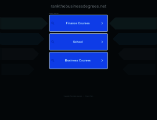 rankthebusinessdegrees.net screenshot
