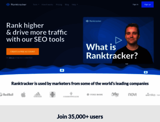 ranktracker.com screenshot