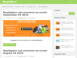 rapidacc.net screenshot