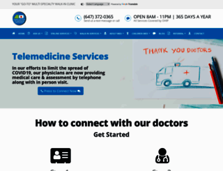 rapidaccesstomedicalspecialists.ca screenshot
