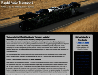 rapidautotransport.com screenshot