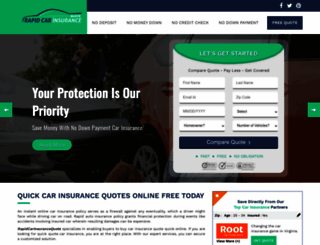rapidcarinsurancequote.com screenshot