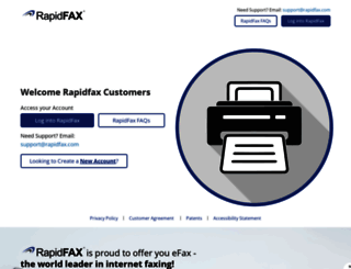 rapidfax.com screenshot