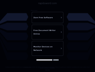rapidoword.com screenshot