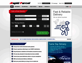 rapidparcel.com screenshot