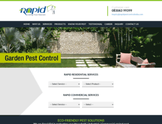 rapidpestcontrolindia.com screenshot