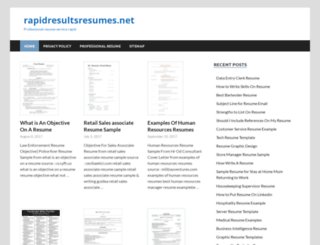 rapidresultsresumes.net screenshot