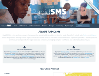 rapidsms.org screenshot