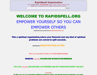 rapidspell.org screenshot