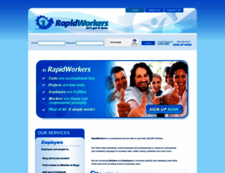 rapidworkers.com screenshot
