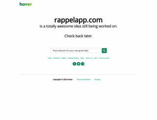 rappelapp.com screenshot