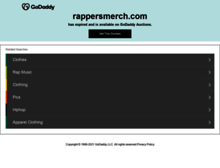 rappersmerch.com screenshot