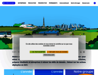 rapport-activite.cci-paris-idf.fr screenshot