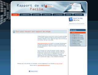 rapportdestage-facile.com screenshot