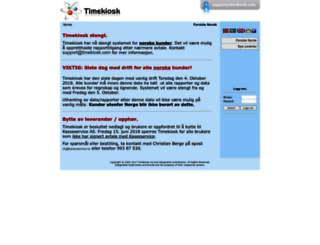 rapporter.timekiosk.com screenshot