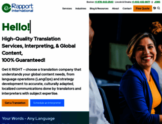 rapporttranslations.com screenshot
