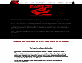 raptorwaterski.com screenshot