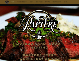 rapturerestaurant.com screenshot