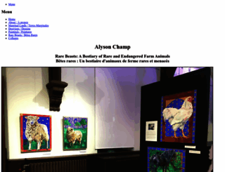 rarebeastsproject.alysonchamp.com screenshot