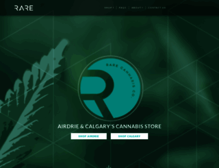 rarecannabis.ca screenshot