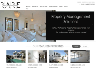 rarehomes.ae screenshot