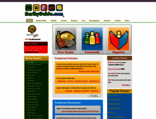 rarityguide.com screenshot