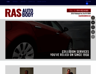 rasautobodyeriepa.com screenshot