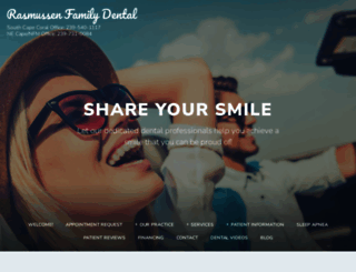 rasmussenfamilydental.com screenshot