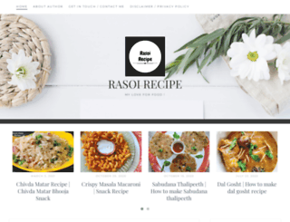 rasoirecipe.com screenshot