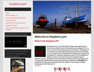 raspberryjam.org.uk screenshot