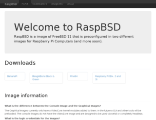 raspbsd.org screenshot