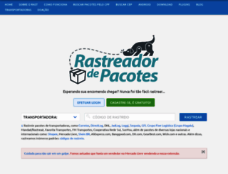 rastreadordepacotes.com.br screenshot