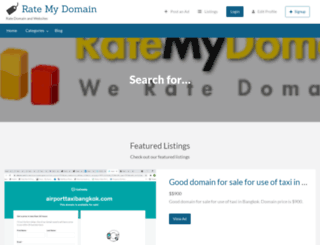 rate-my-domain.com screenshot