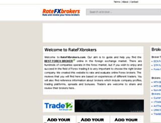 ratefxbrokers.com screenshot