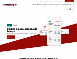 rateplans.mobilesyrup.com screenshot
