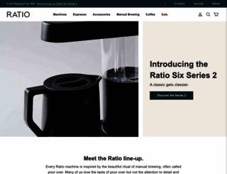 ratiocoffee.com screenshot