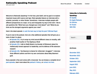 rationallyspeakingpodcast.org screenshot