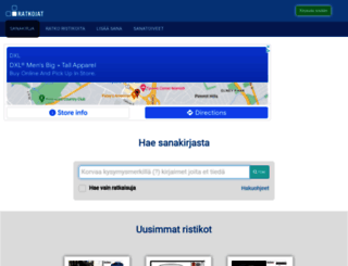 ratkojat.fi screenshot
