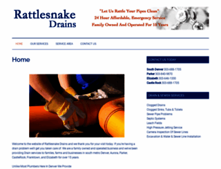 rattlesnakedrain.com screenshot