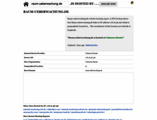 raum-ueberwachung.de.ishostedby.com screenshot