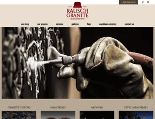 rauschgranitemonuments.com screenshot