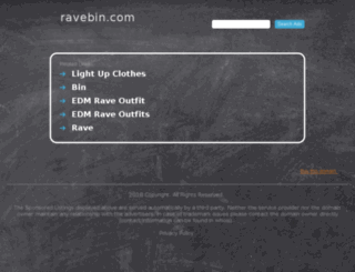 ravebin.com screenshot