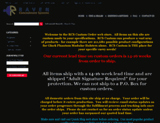 raven-concealment-systems.mybigcommerce.com screenshot