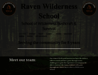 ravenwildernessschool.com screenshot